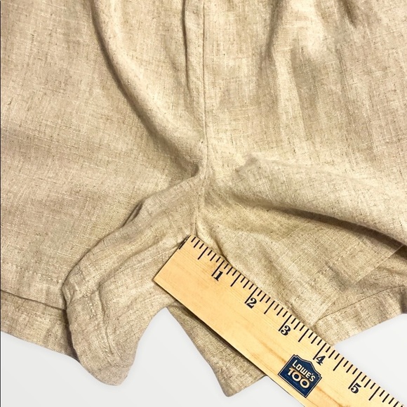 Angel Kiss Women's Size XL Khaki Elastic Waist Linen Shorts *NWT* - Picture 5 of 8
